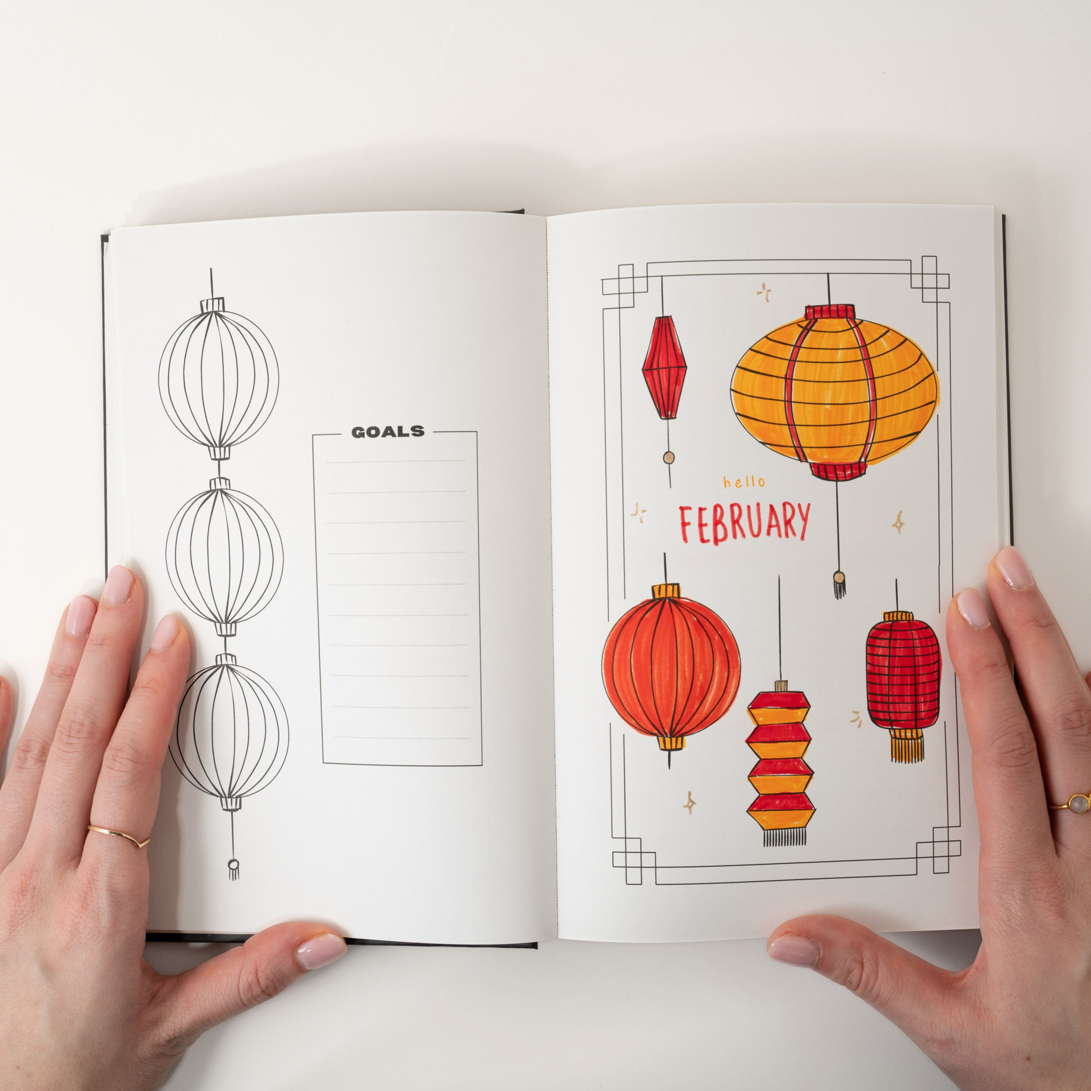 12-month Undated Bullet Journal Planner
