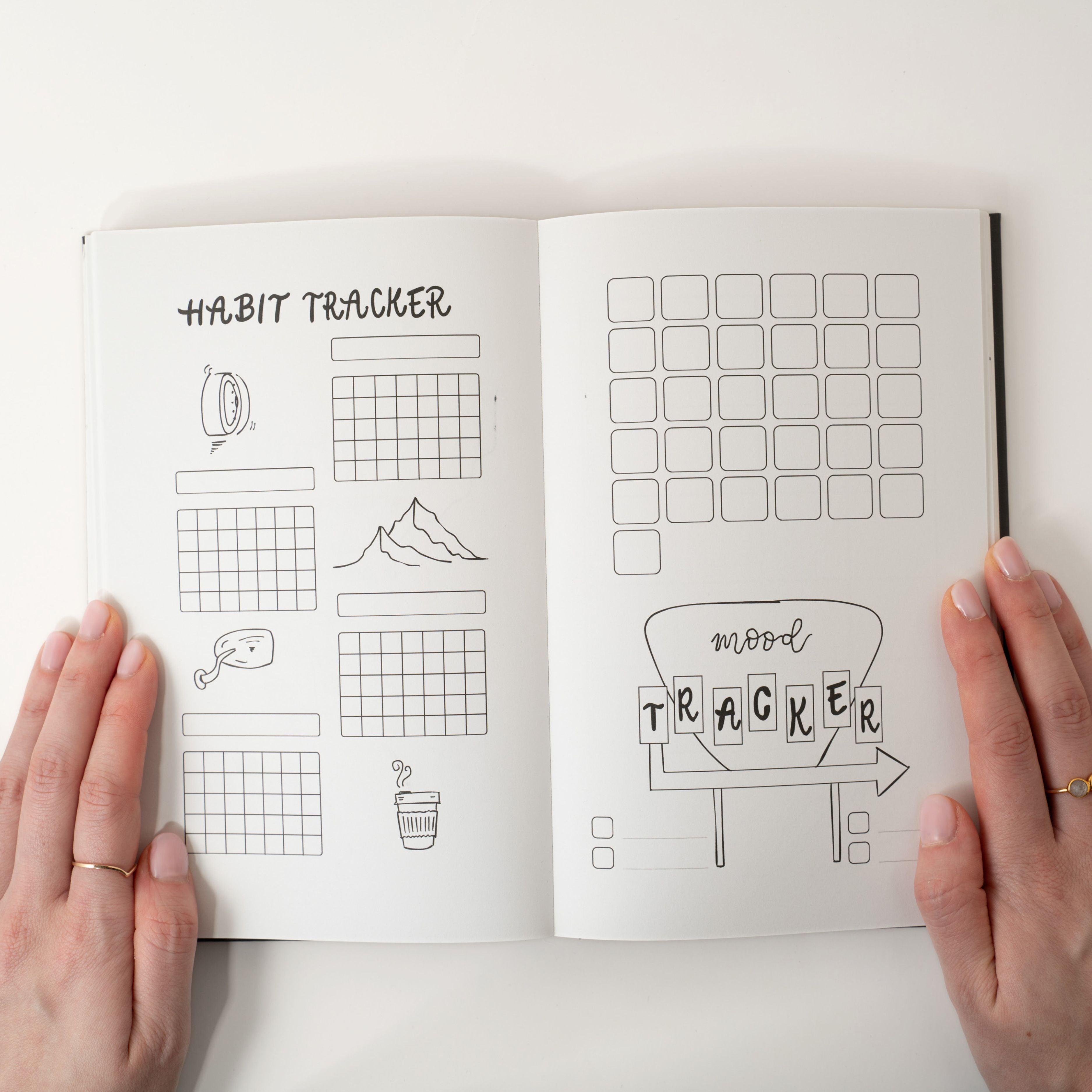 12-month Undated Bullet Journal Planner