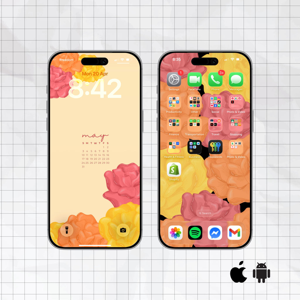 FREE Phone Wallpaper | May Florals