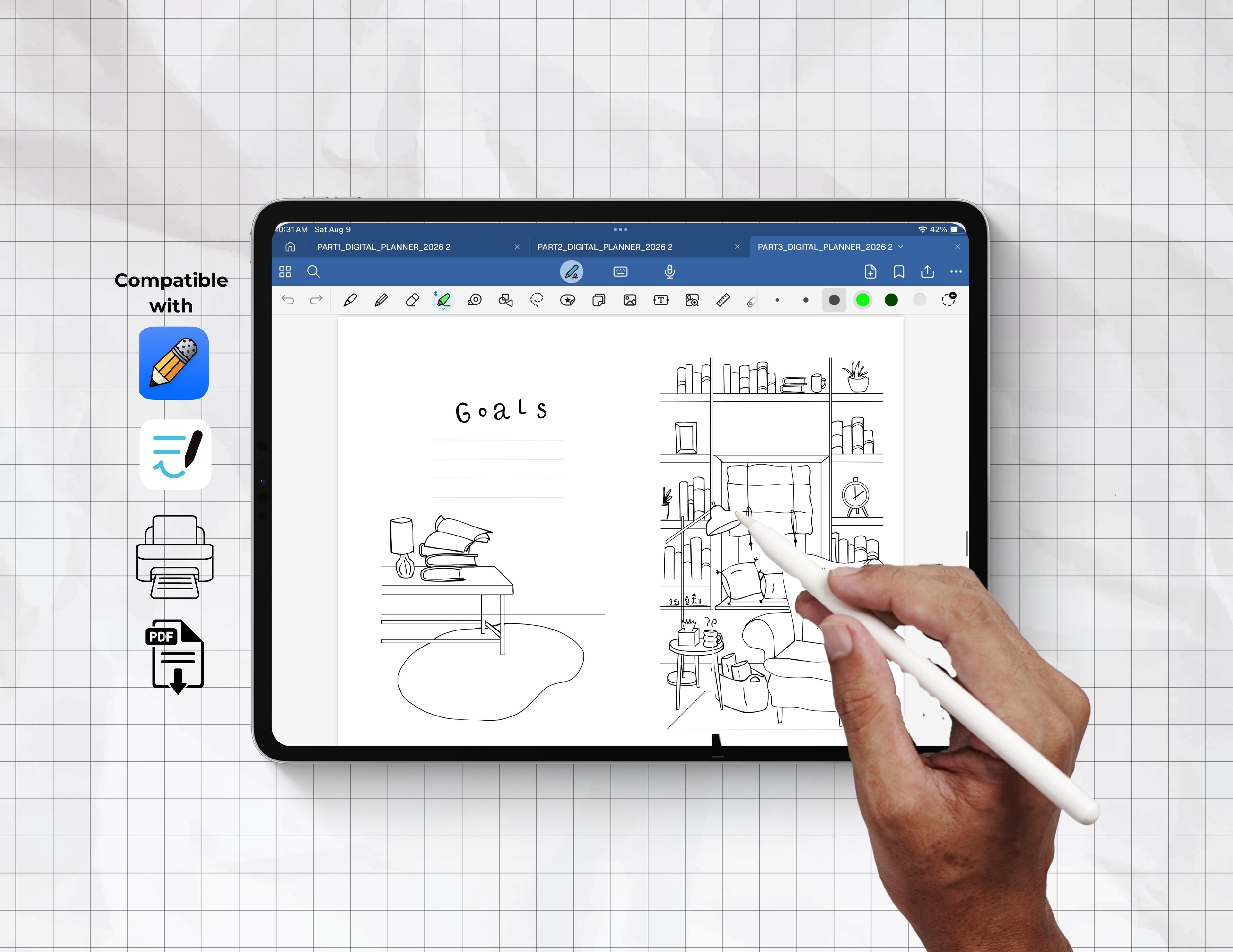 Digital Undated Planner