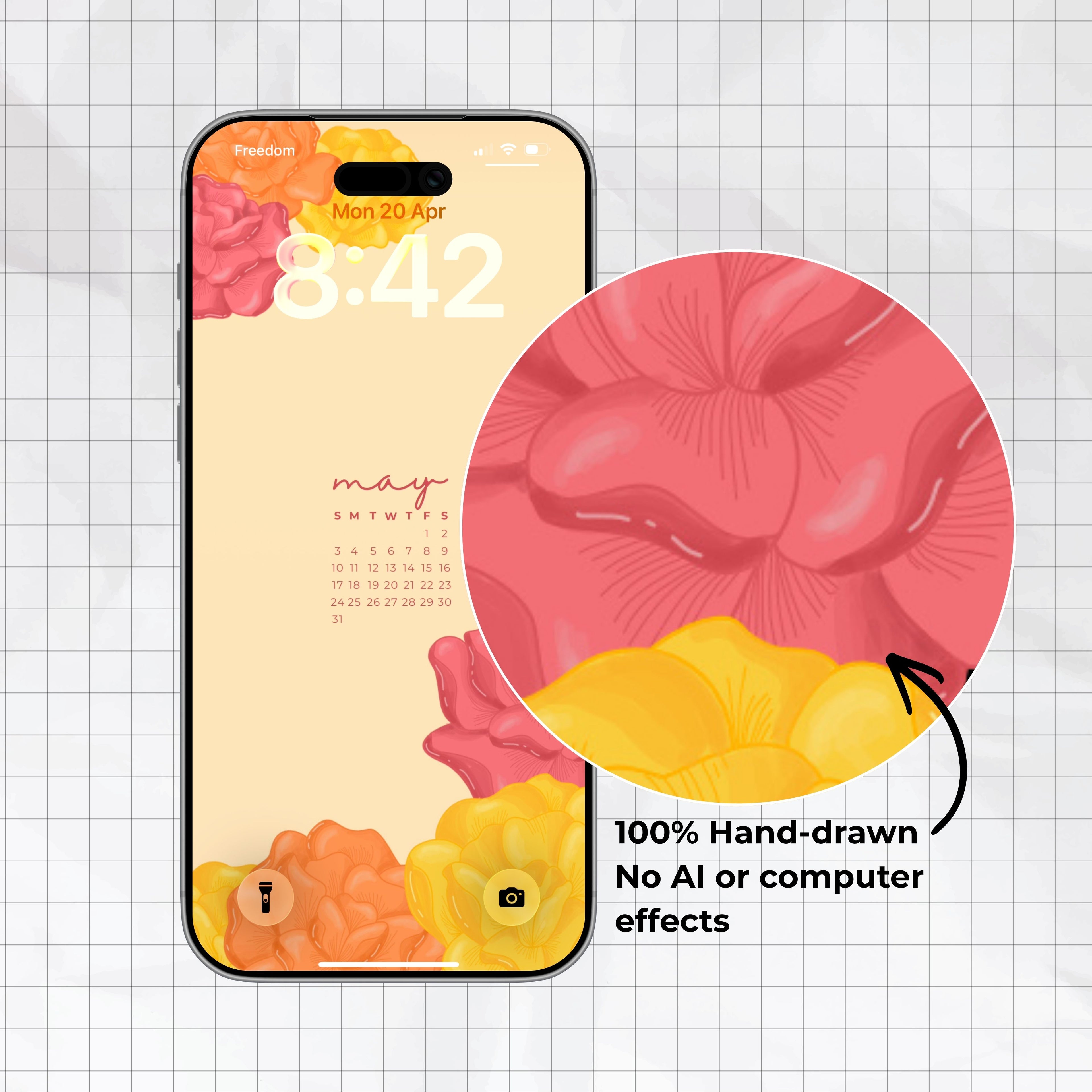 FREE Phone Wallpaper | May Florals