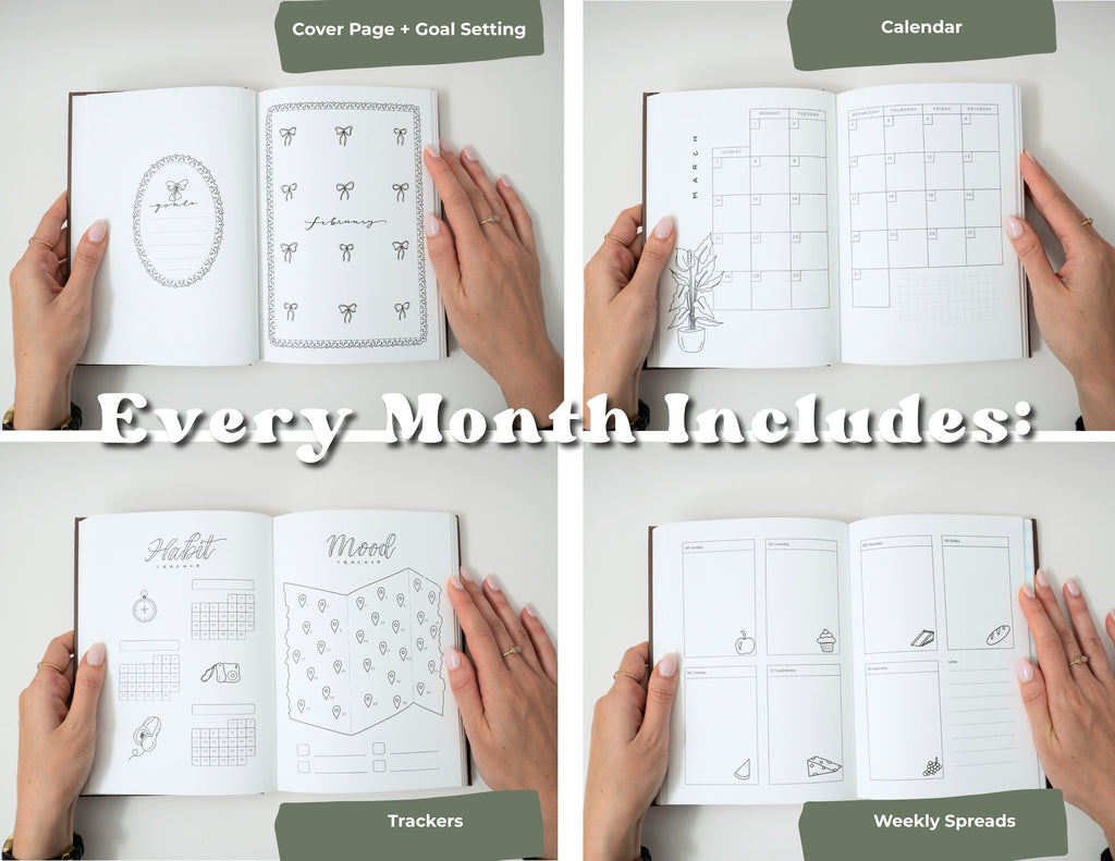 2027 Pre-Drawn Bullet Journal Planner