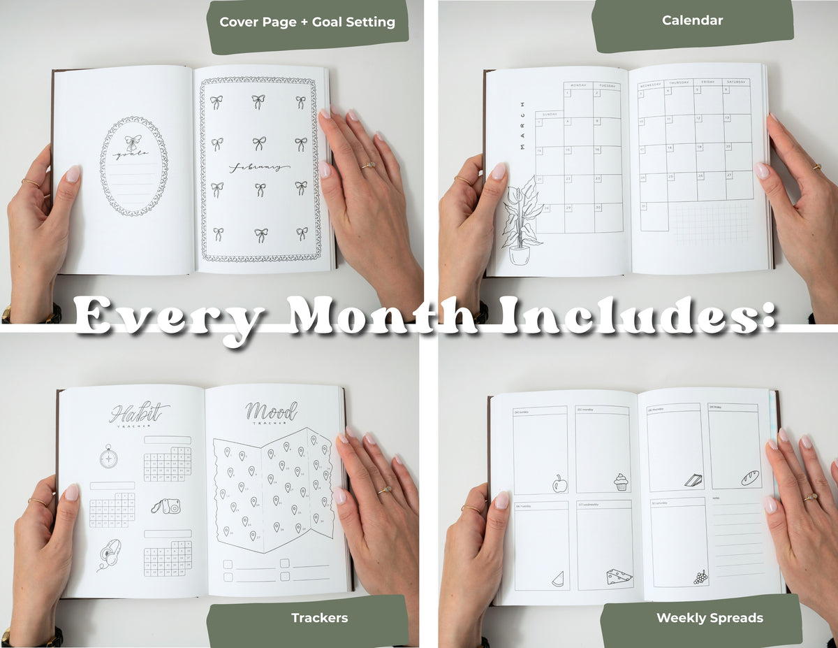 2027 Pre-Drawn Bullet Journal Planner