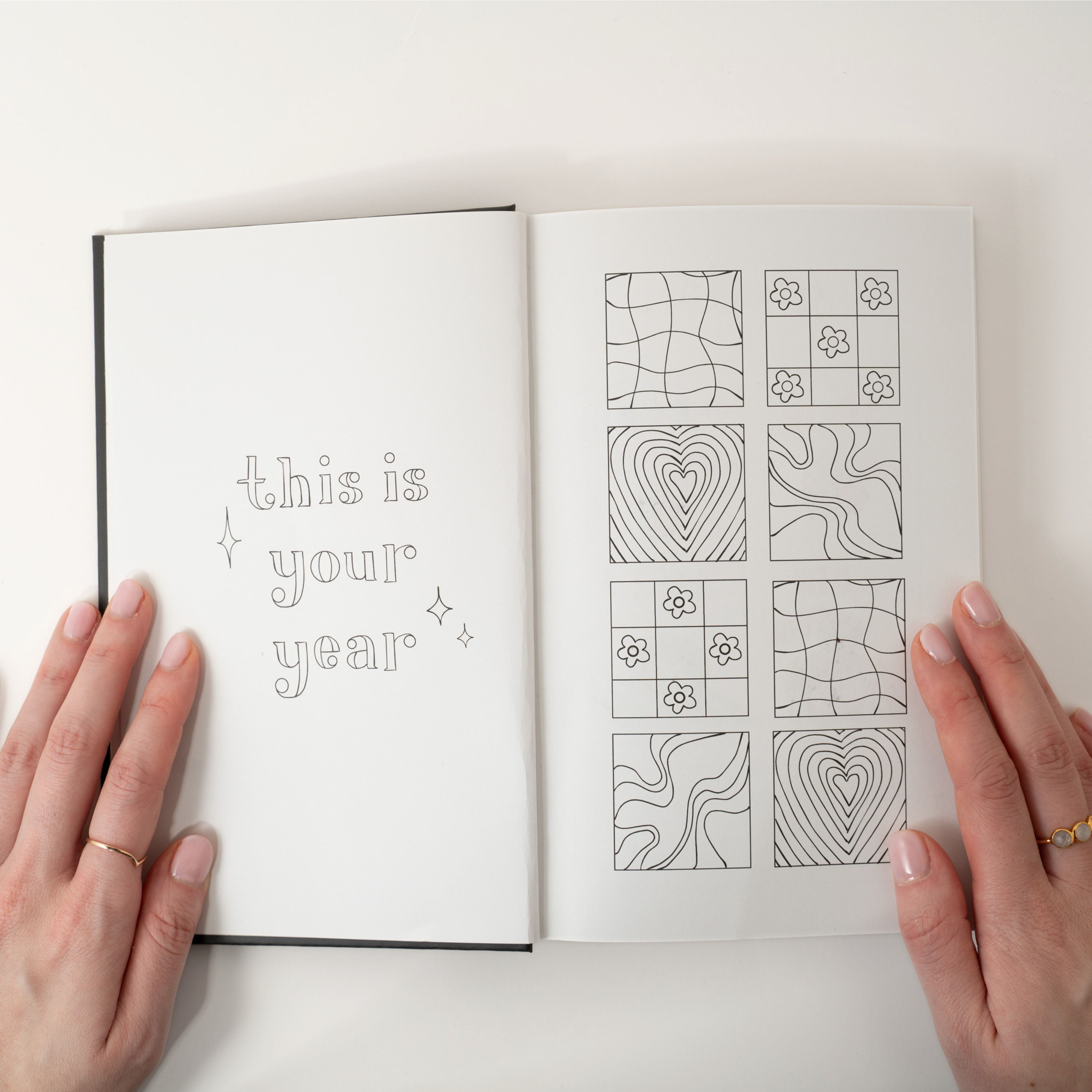 12-month Undated Bullet Journal Planner
